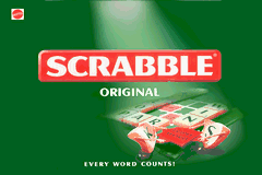 Scrabble title screen for GameBoy Advance